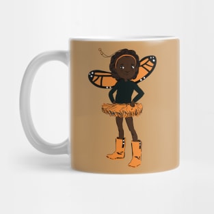 Monarch Butterfly Girl Mug